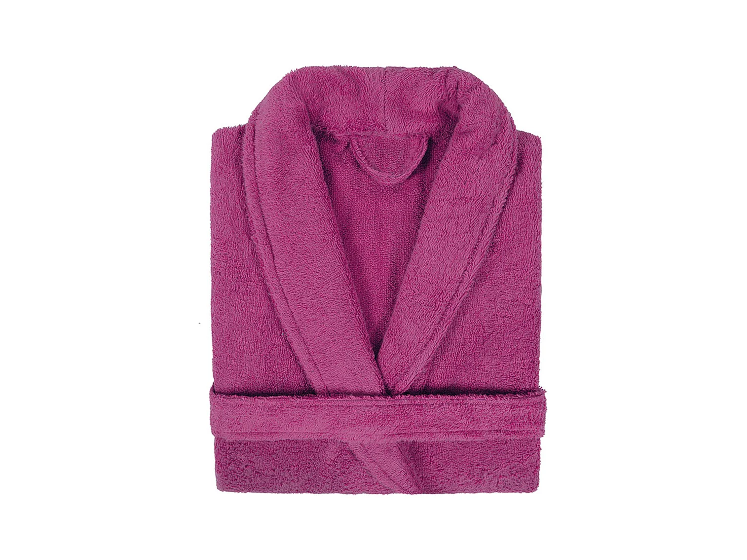 Peignoir col châle adulte PURE coton XXL violet prune