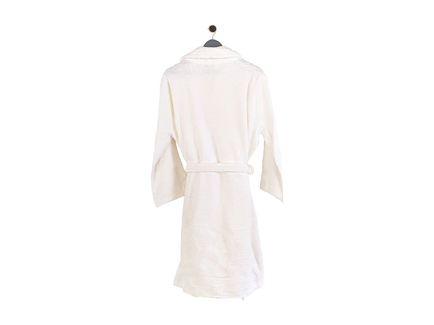 Peignoir col châle adulte PURE coton XXL ivoire