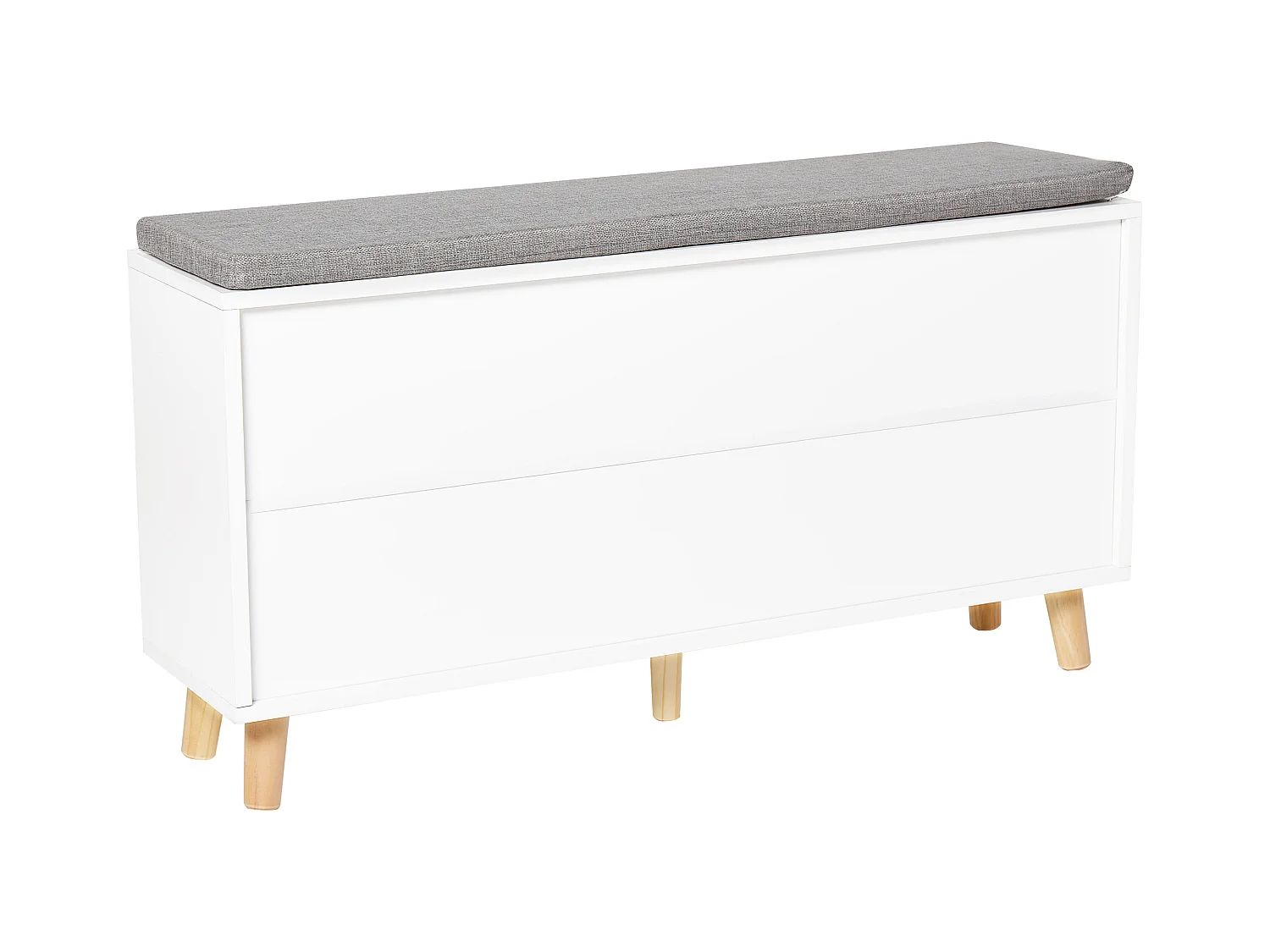 Banc et meuble de rangement pour chaussures MINERAL Blanc
