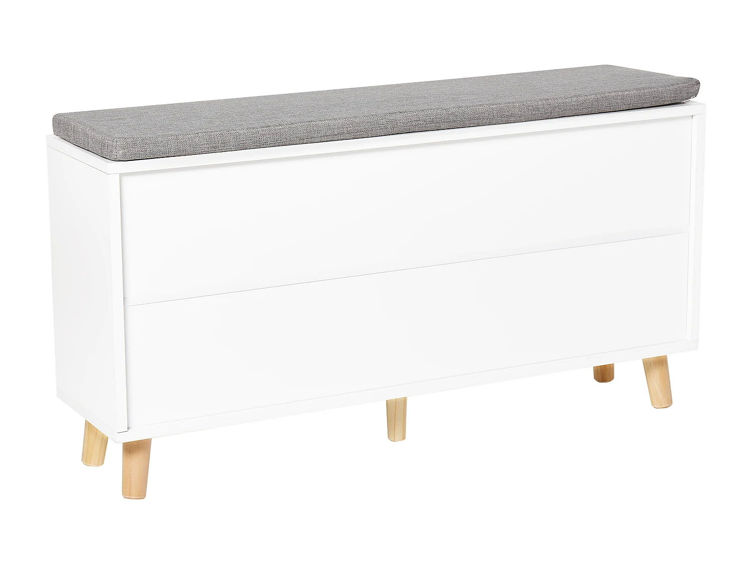 Banc et meuble de rangement pour chaussures MINERAL Blanc