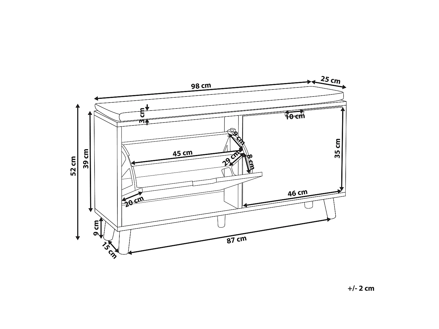 Scarpiera MINERAL Bianco