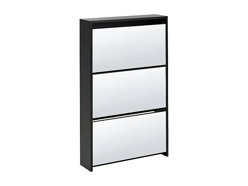 Schuhschrank MIDFIELD Silber verspiegelt