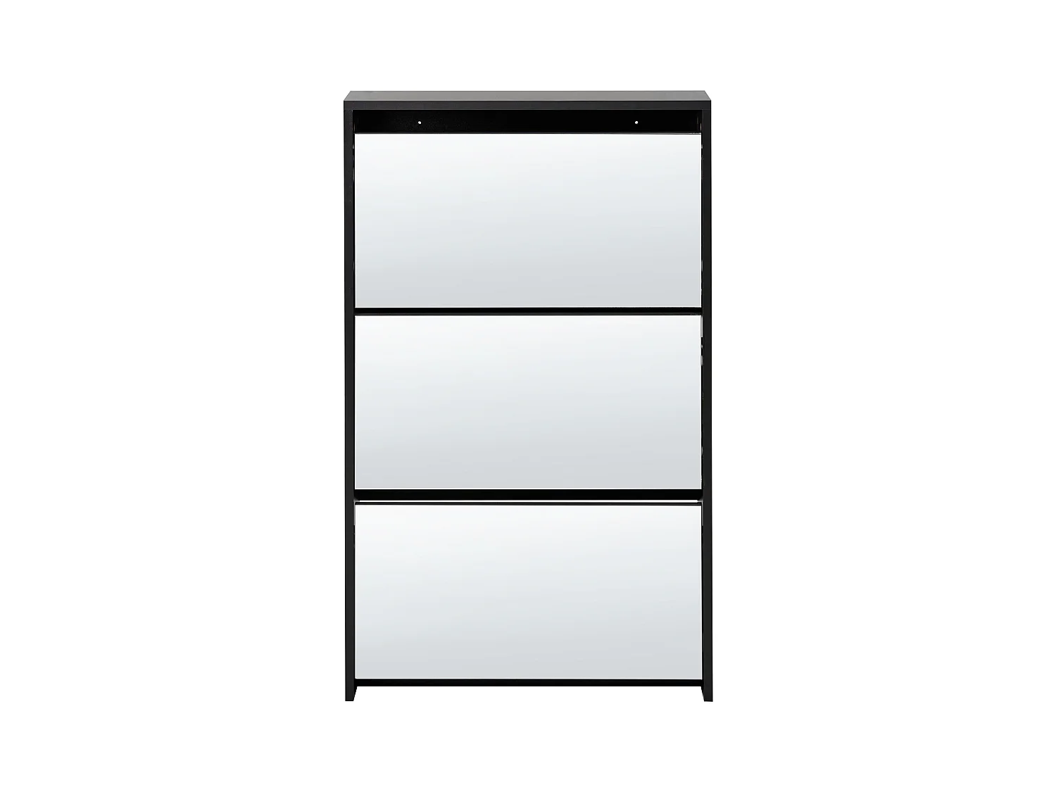 Schoenenkast MIDFIELD Spiegelend zilver