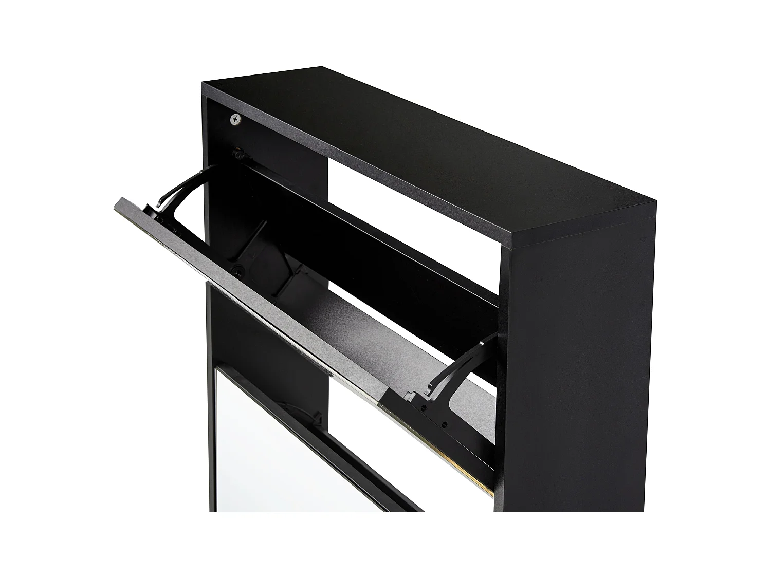 Schuhschrank MIDFIELD Silber verspiegelt