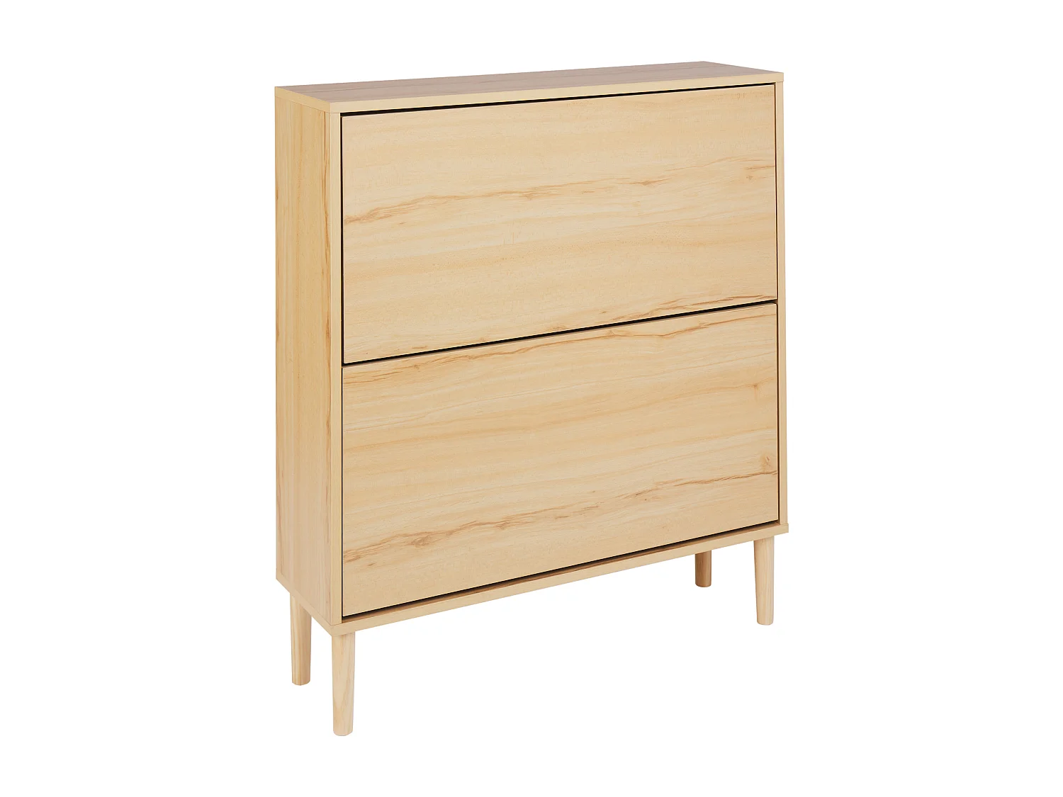 Shoe Storage Cabinet NORRIS Light Brown