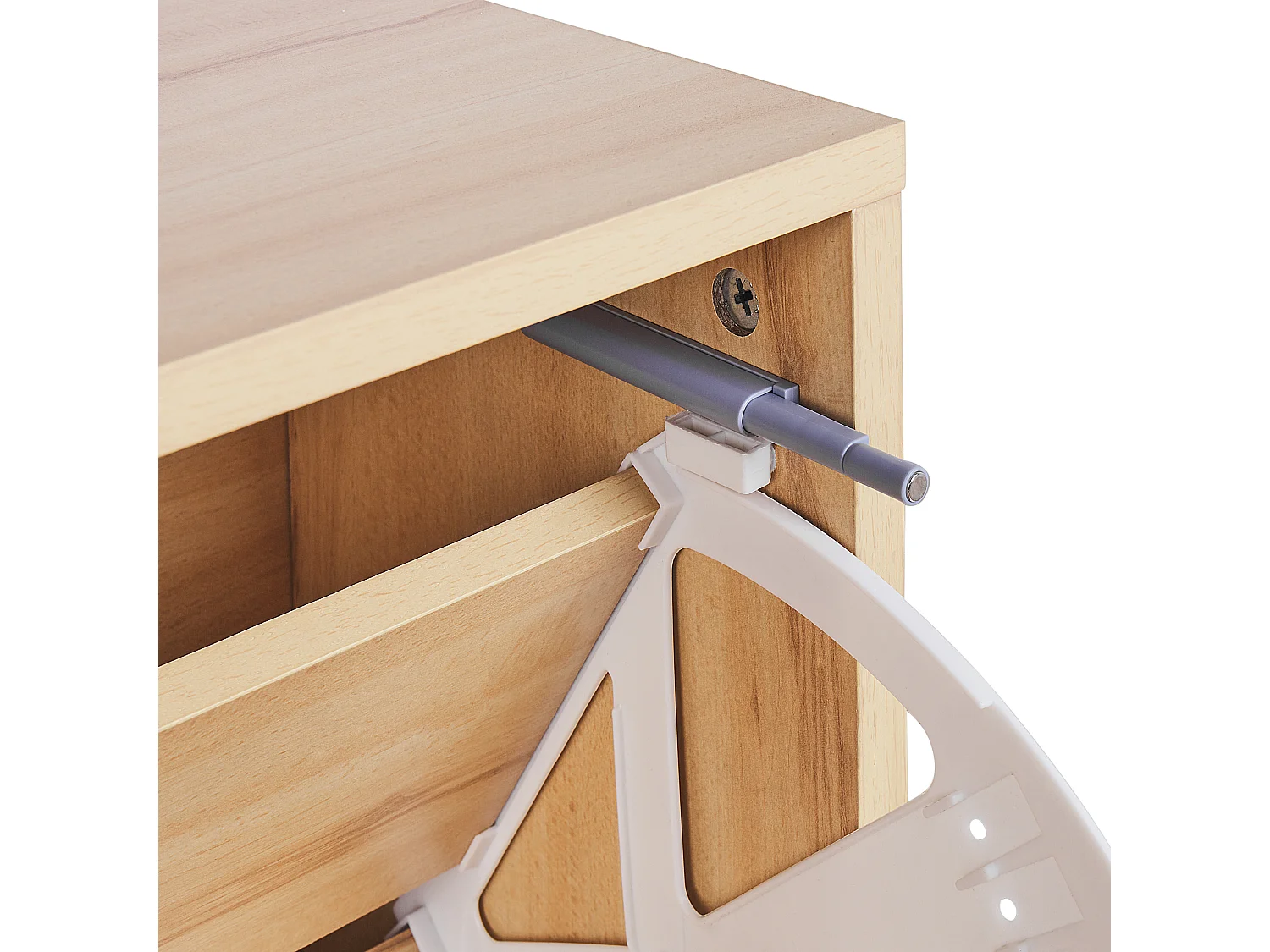 Shoe Storage Cabinet NORRIS Light Brown