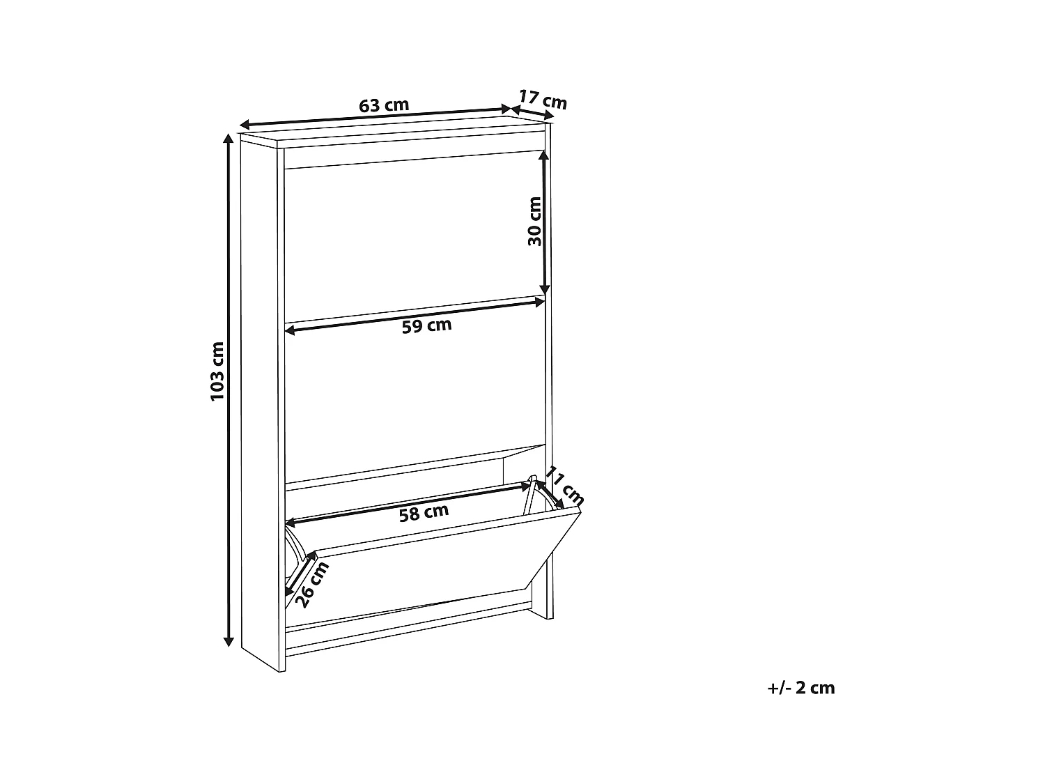 Scarpiera MIDFIELD Argento specchiato