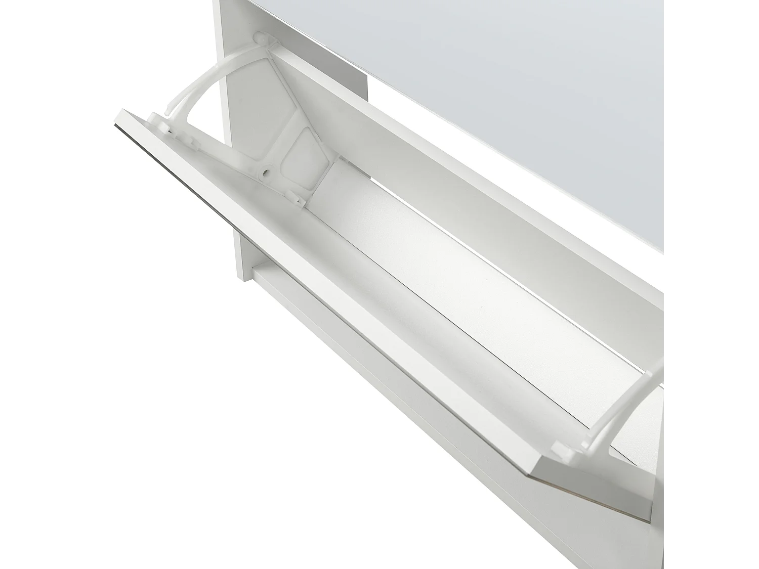 Schoenenkast MIDFIELD Spiegelend zilver