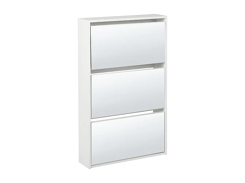 Schuhschrank MIDFIELD Silber verspiegelt