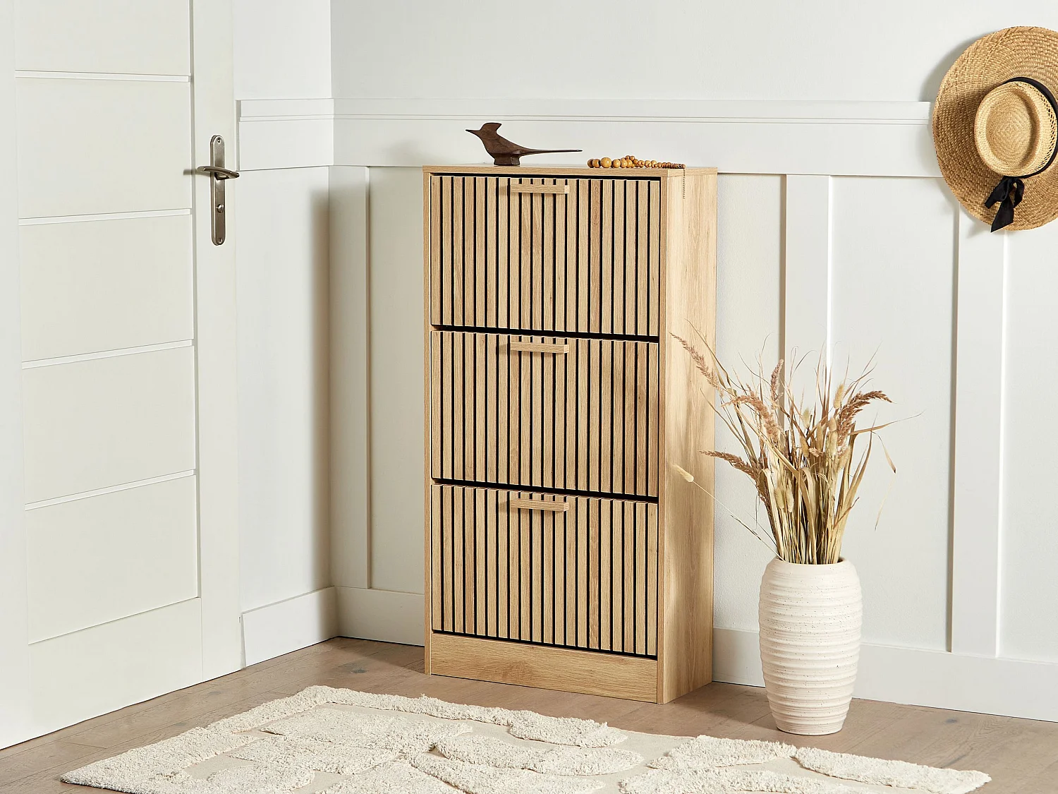 Meuble à chaussures LYNWOOD Marron clair