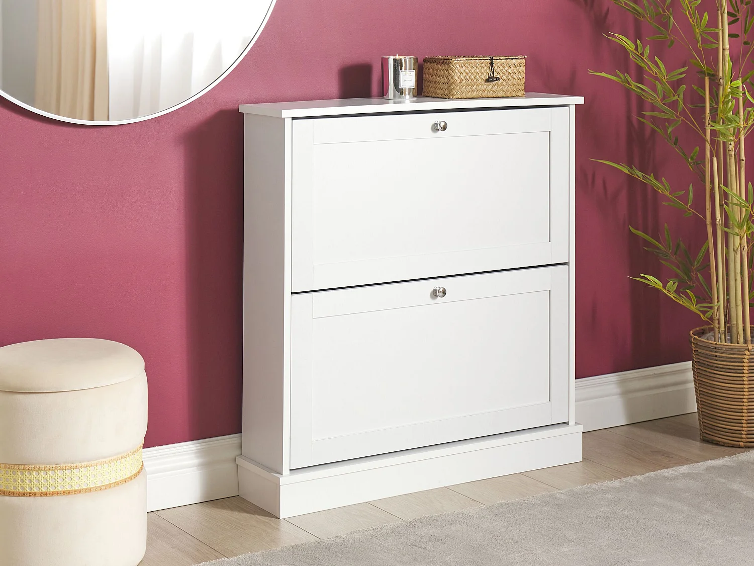 Schoenenkast CHELAN Wit