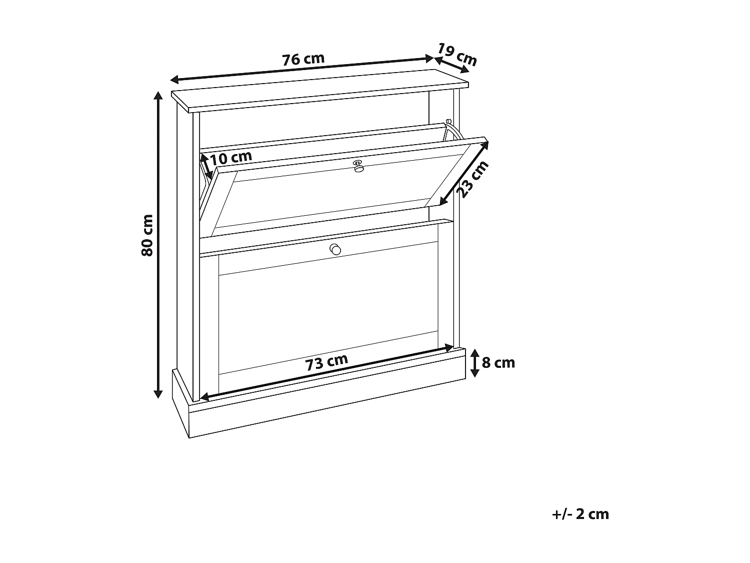 Schoenenkast CHELAN Wit