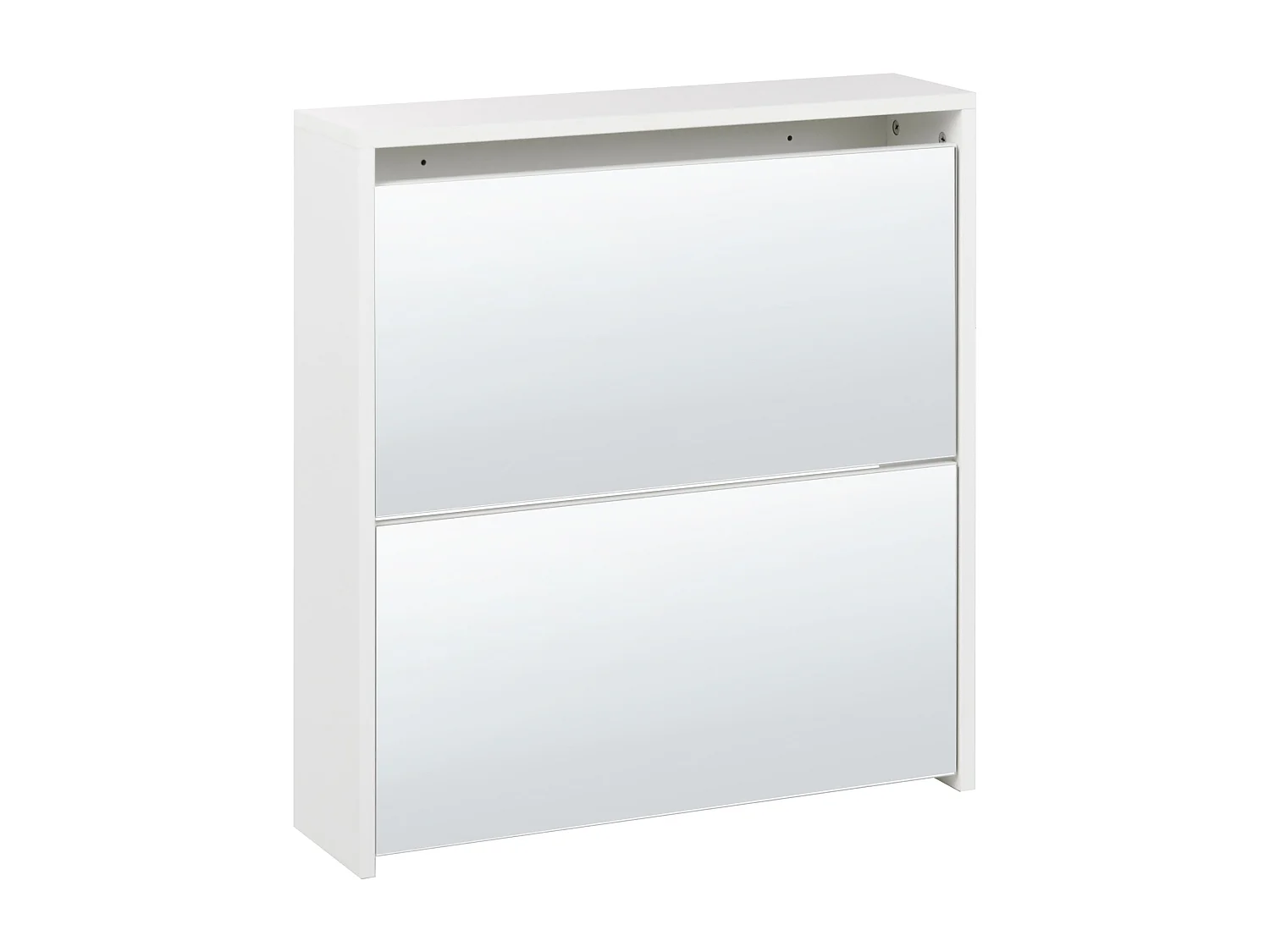 Schuhschrank MIDFIELD Silber verspiegelt