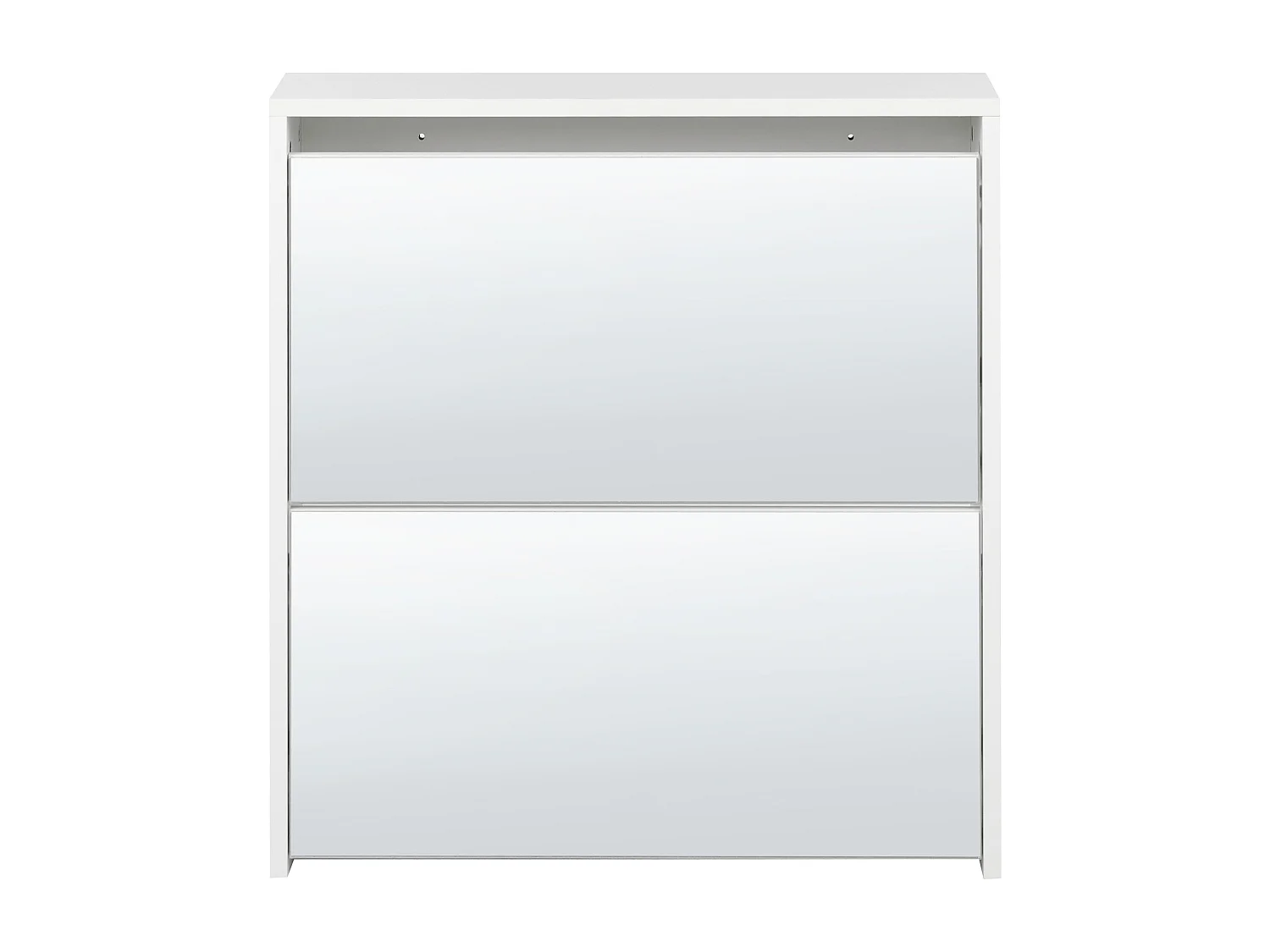 Schuhschrank MIDFIELD Silber verspiegelt