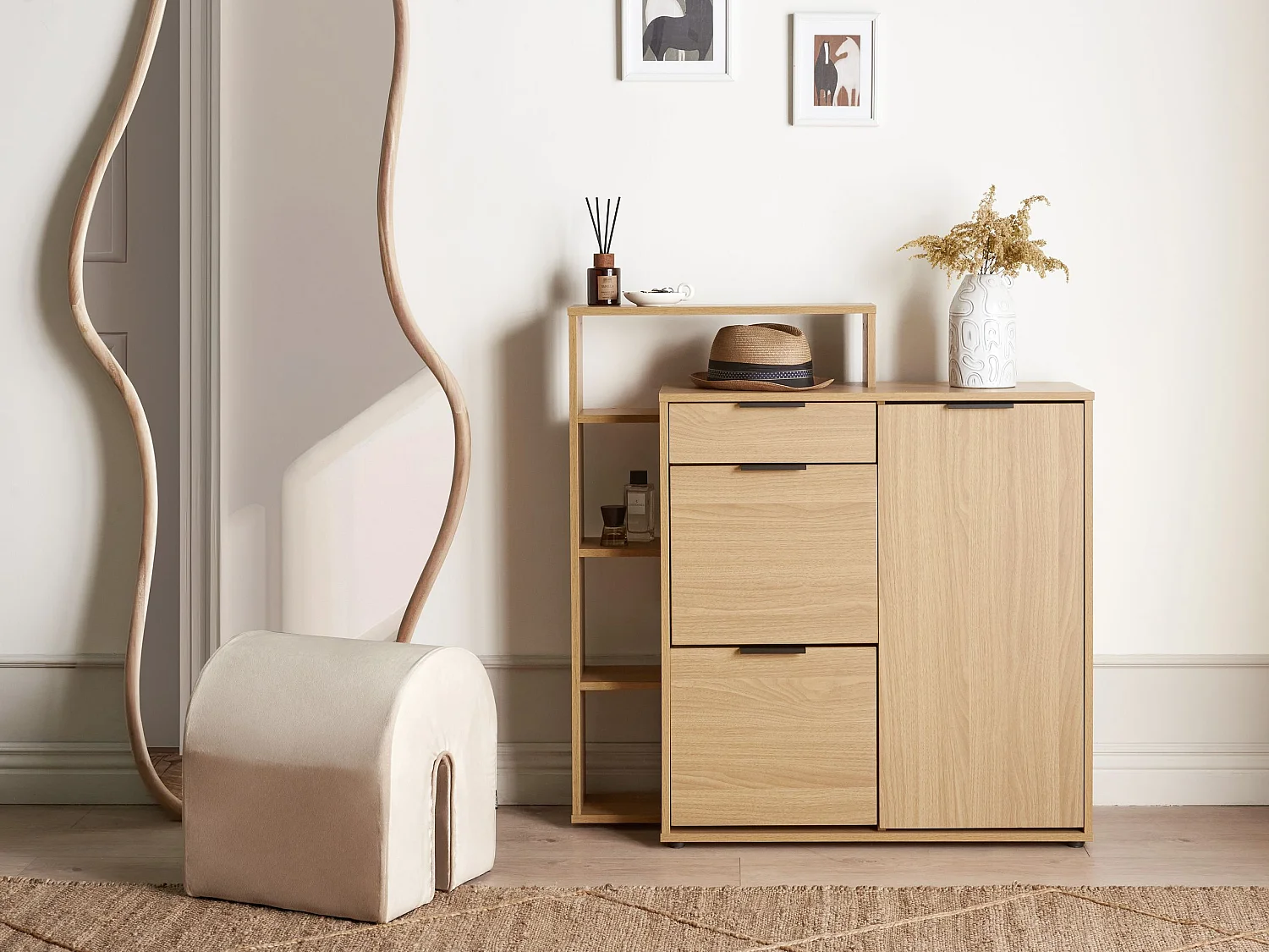 Schuhschrank MIRANI Hellbraun