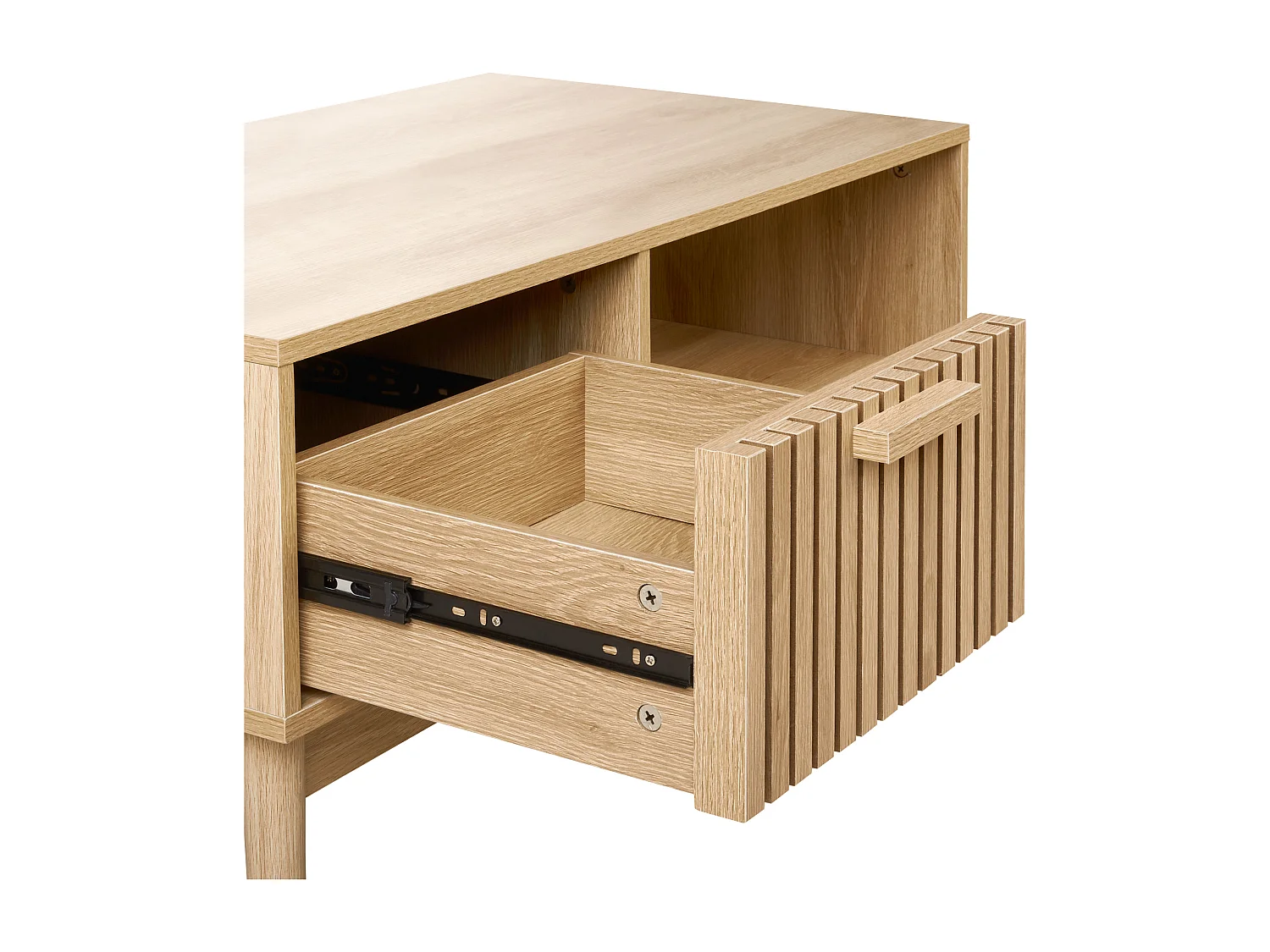 Table basse LYNWOOD Marron clair avec rangement