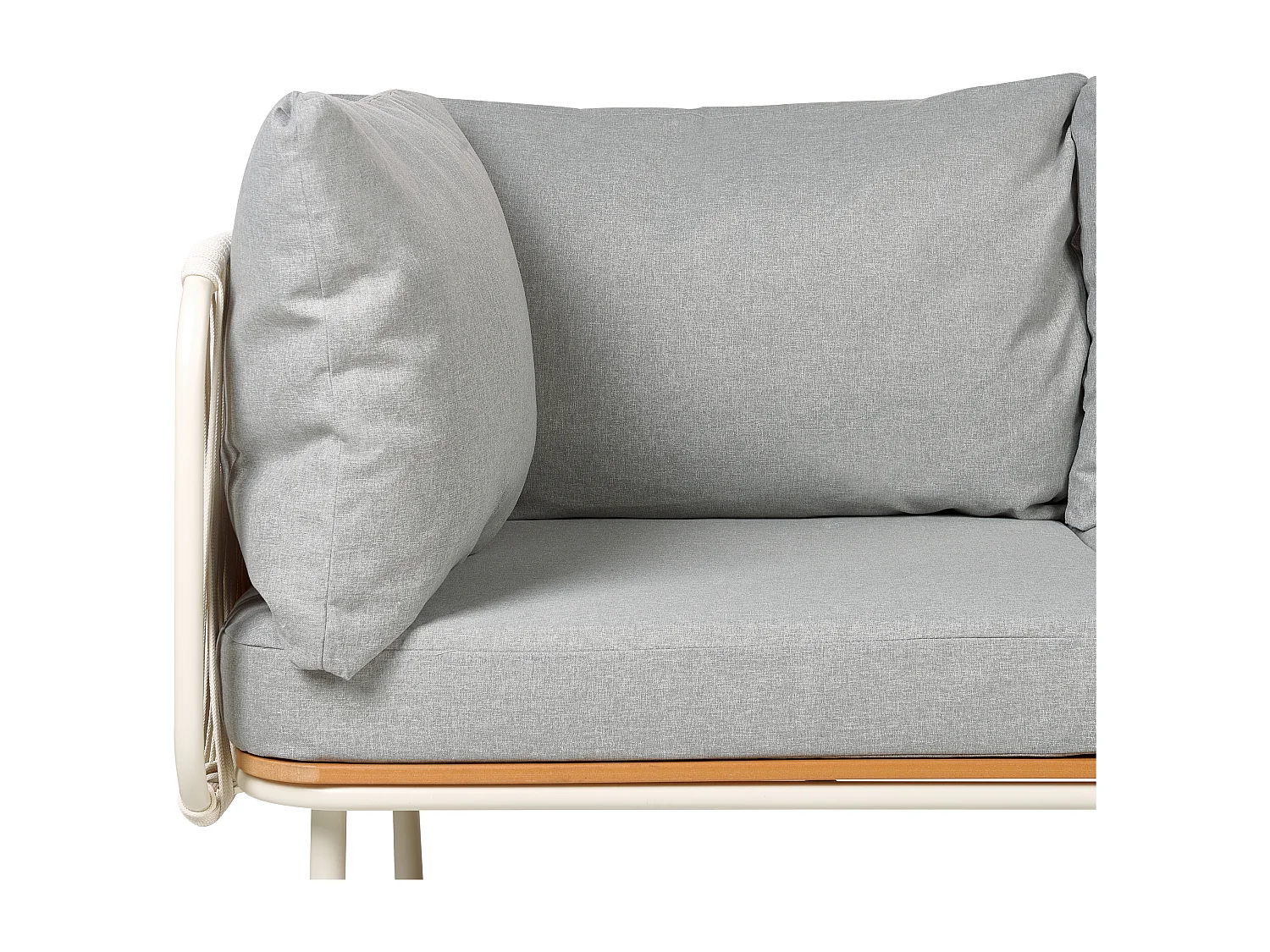 Sofa ogrodowa dla 3 osób SENISE Metal Szary