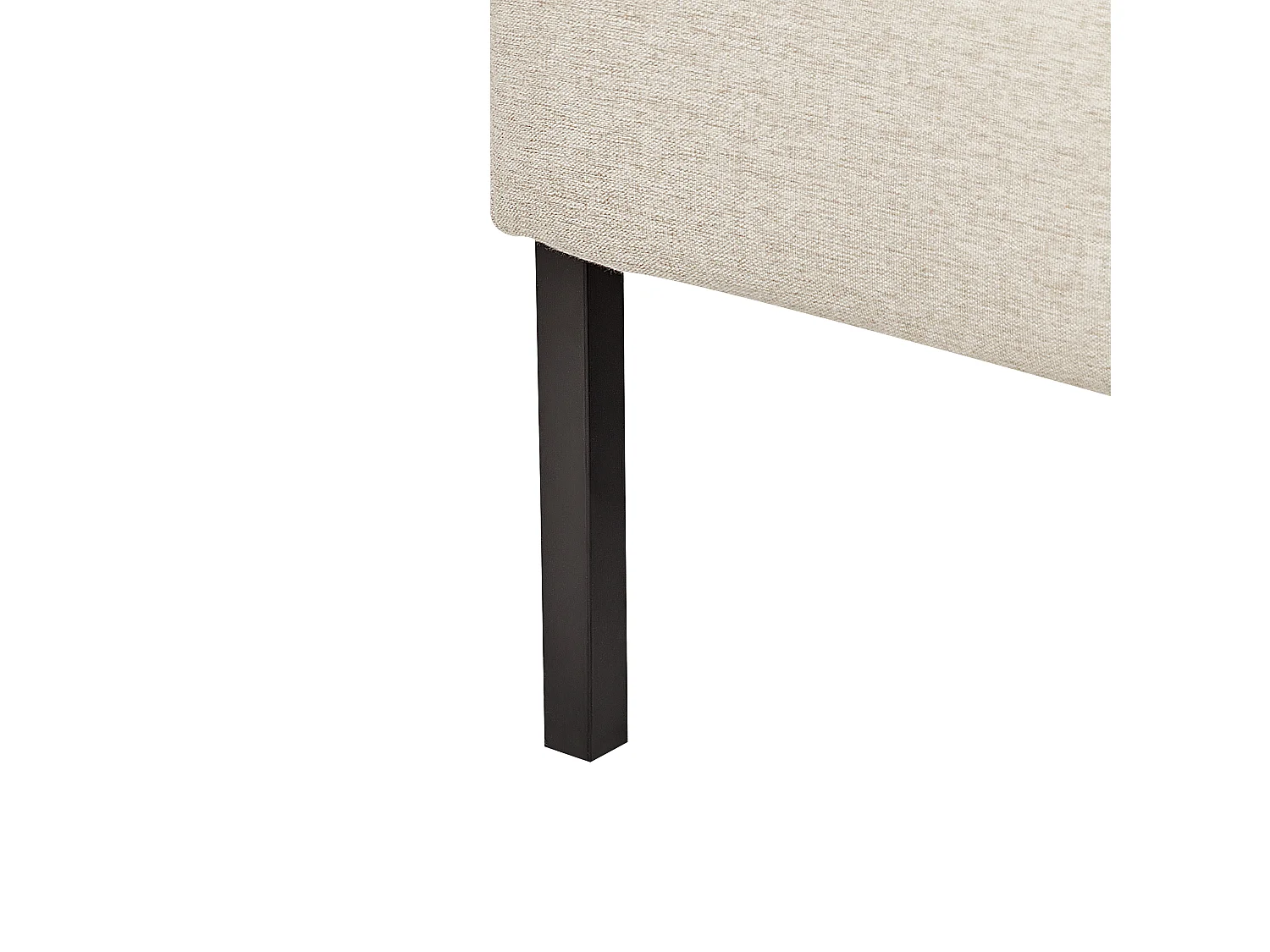 Ławka tapicerowana LAHTI Jasnobeżowy dla 2 osób