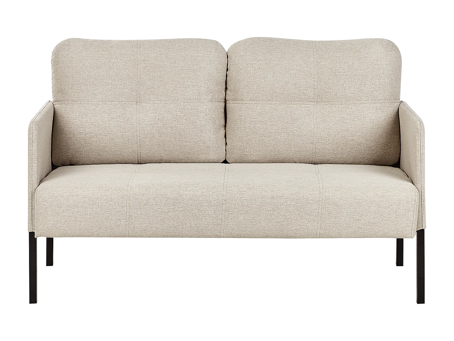 Polsterbank LAHTI Stoff Hellbeige 2-Sitzer