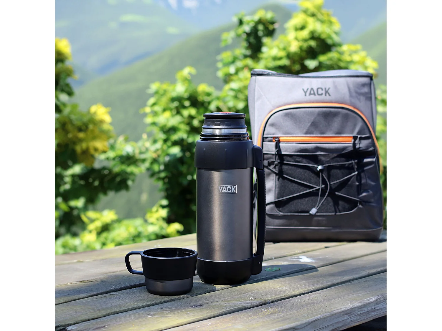 Yack - Bouteille Isotherme Yack 1.5l En Acier Inoxydable Noir