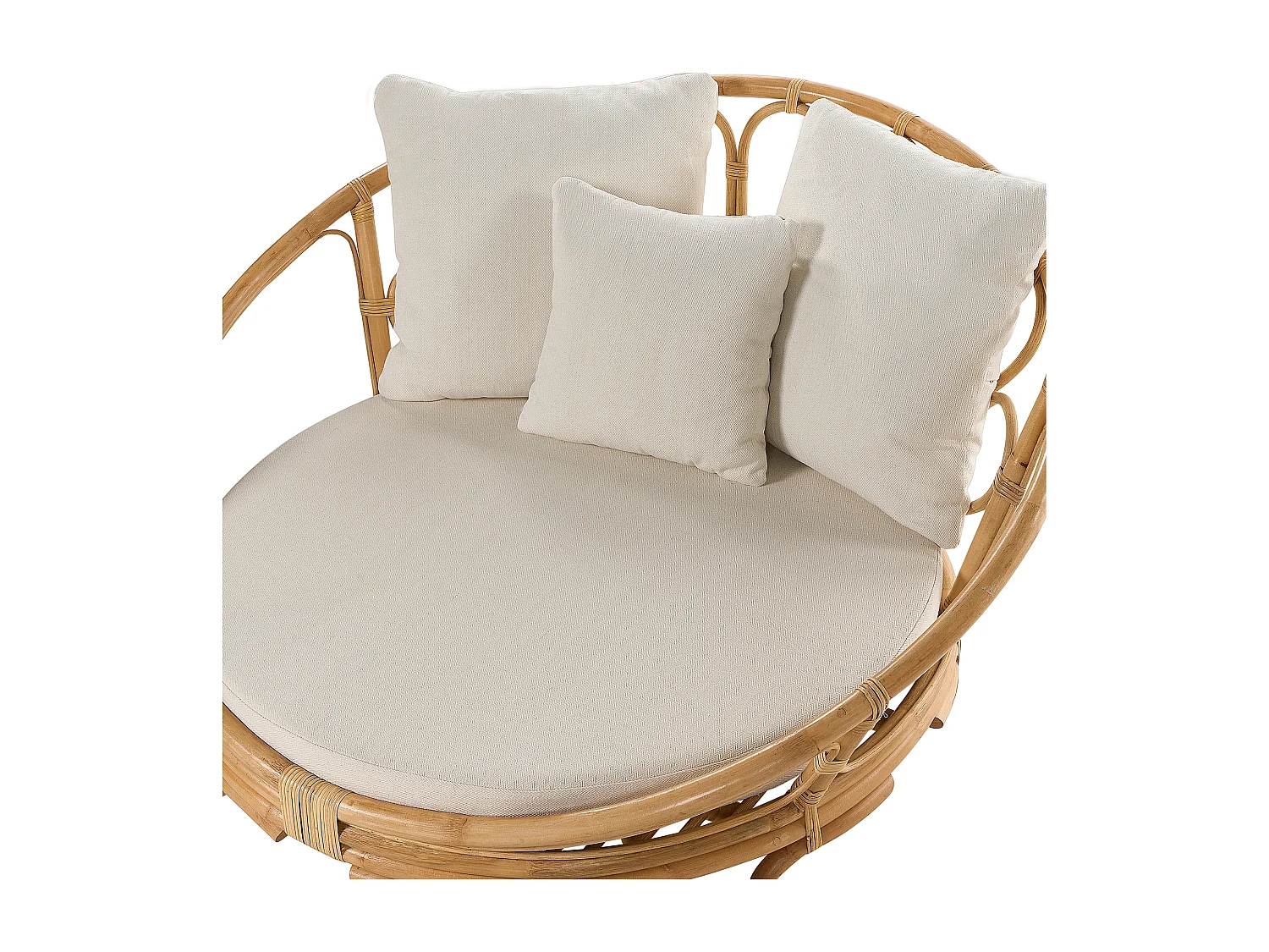 Lit de jardin ROSSANO Rotin Naturel