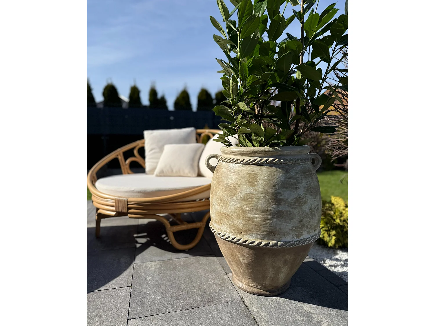 Sonneninsel 2er Set ROSSANO Rattan Naturfarben