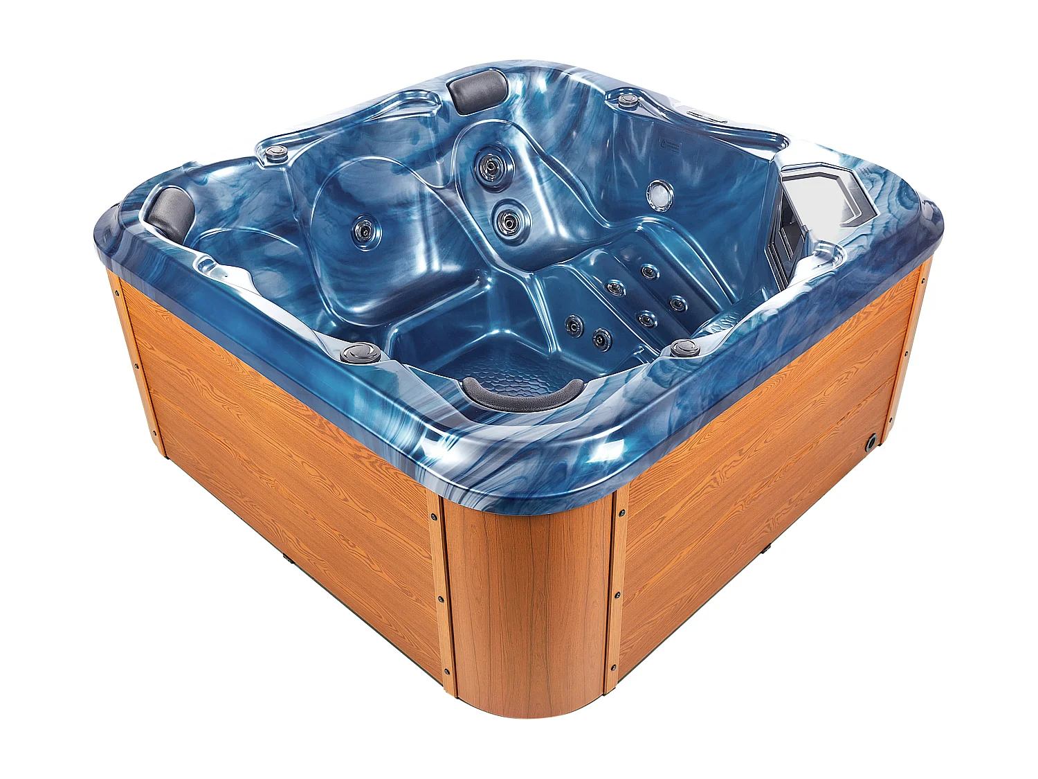 Spa d'extérieur avec LED TULAROSA Bleu