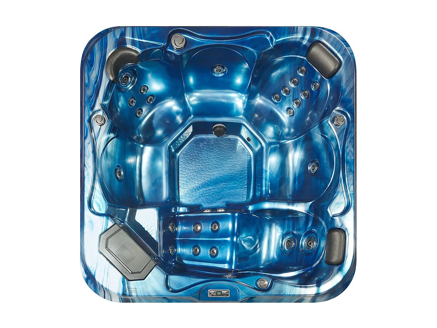 Spa d'extérieur avec LED TULAROSA Bleu