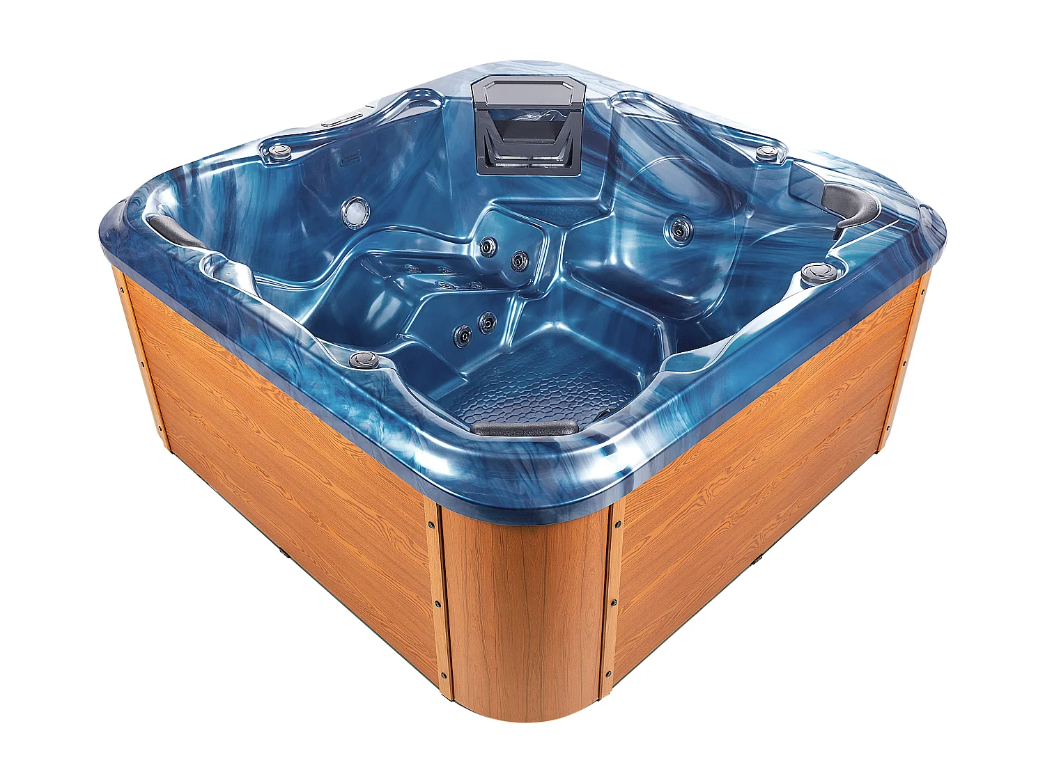 Spa d'extérieur avec LED TULAROSA Bleu