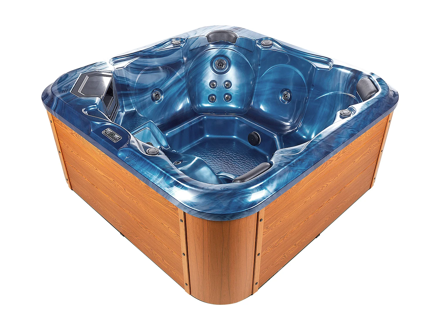 Spa d'extérieur avec LED TULAROSA Bleu