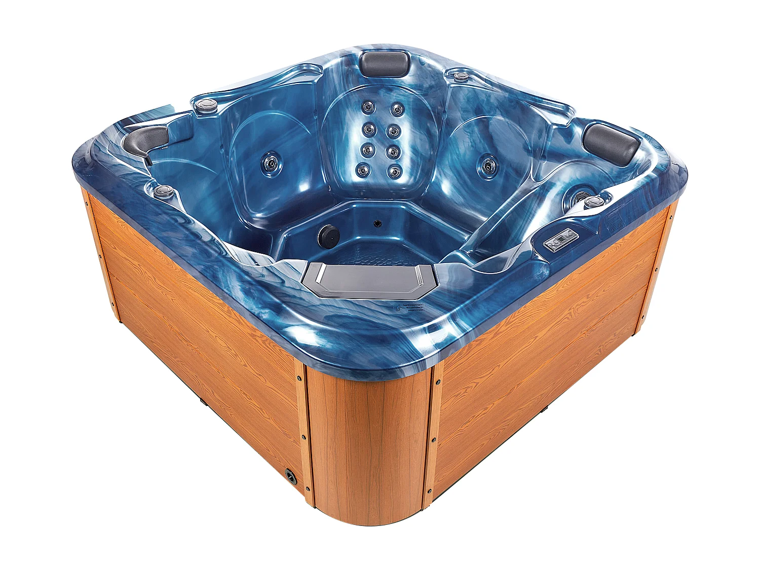 Spa d'extérieur avec LED TULAROSA Bleu