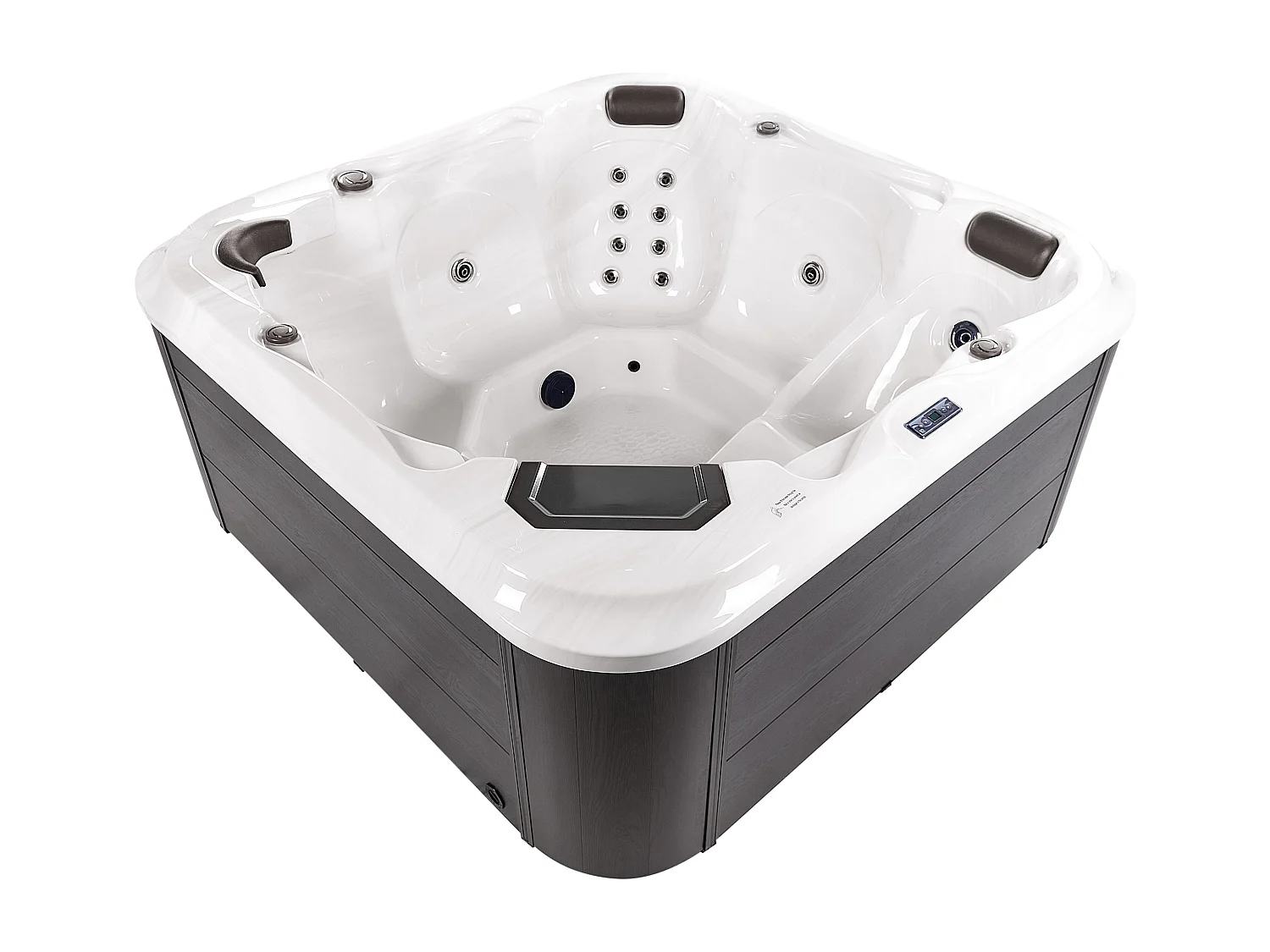 Banheira de hidromassagem com LED para exterior TULAROSA Branco