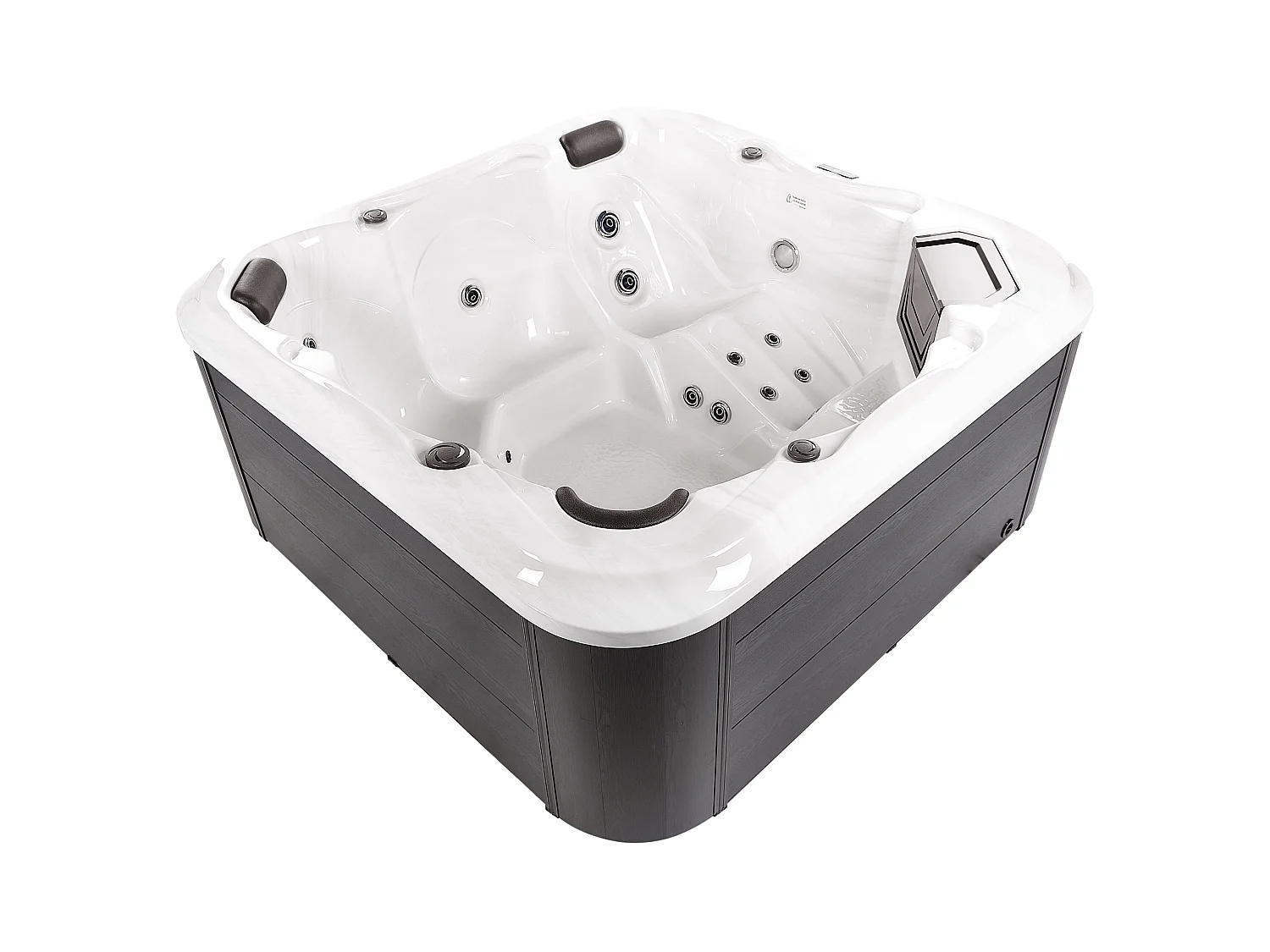 Spa d'extérieur avec LED TULAROSA Blanc