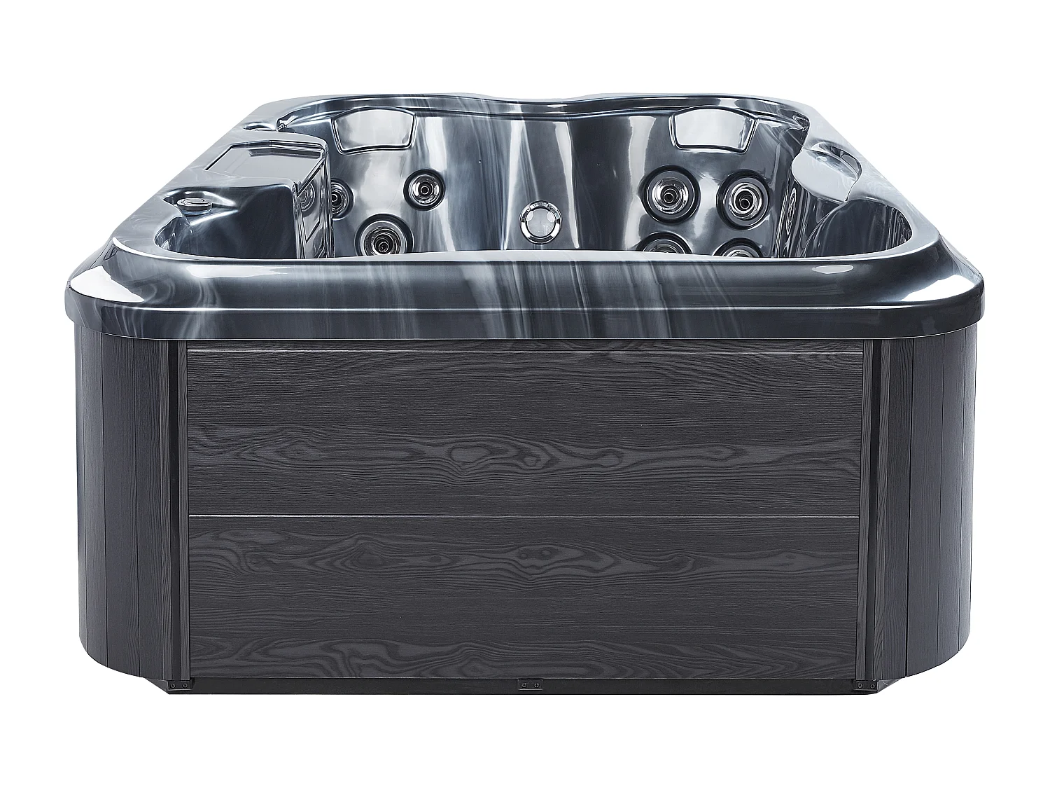 Wanna ogrodowa z hydromasażem LED ARCELIA Szary