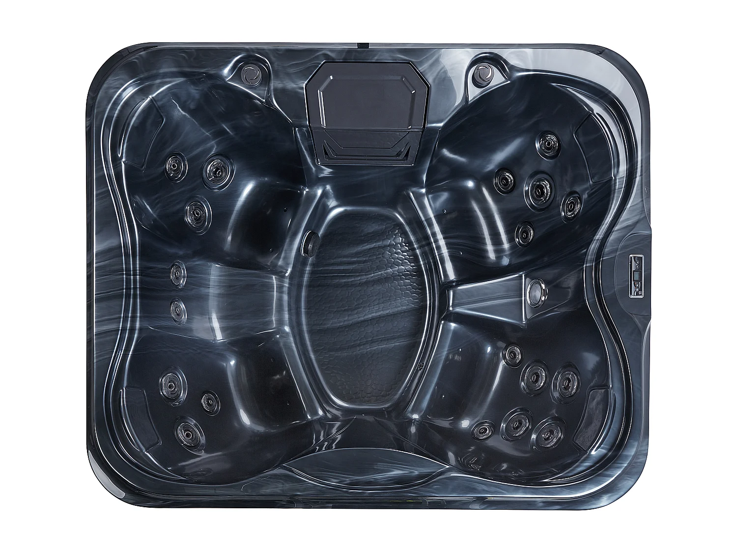 Outdoor hottub met LED ARCELIA Grijs