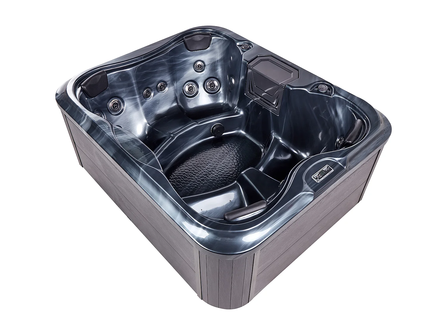 Outdoor hottub met LED ARCELIA Grijs