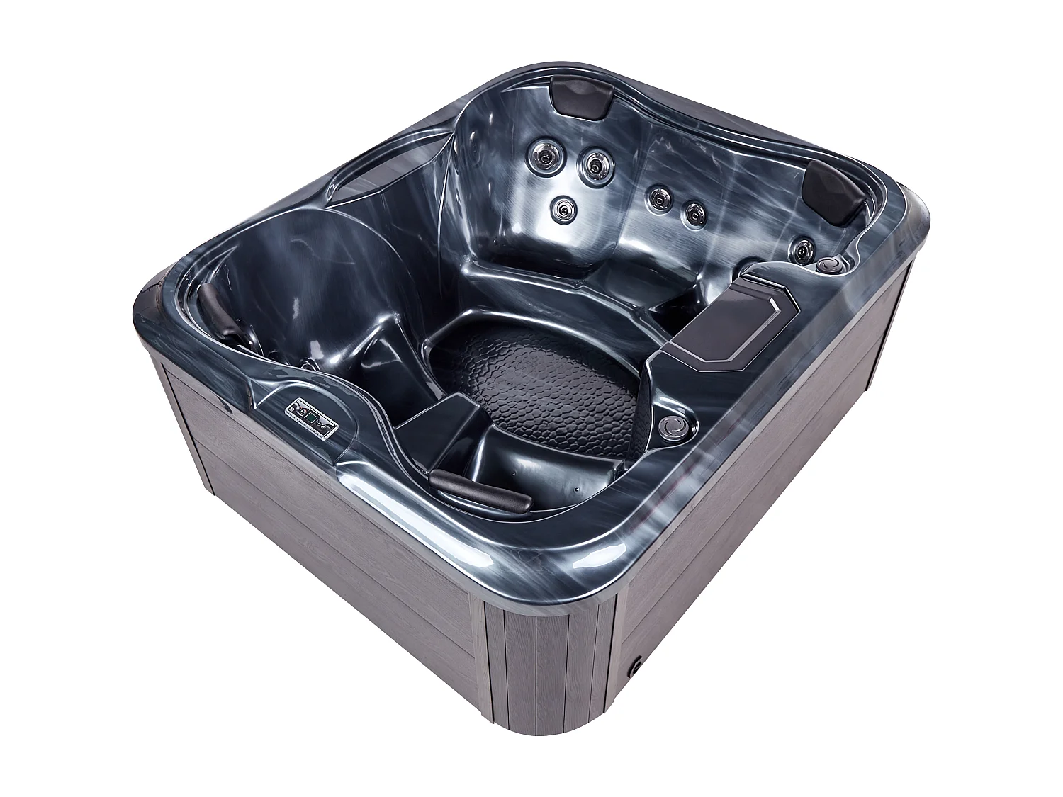 Outdoor hottub met LED ARCELIA Grijs