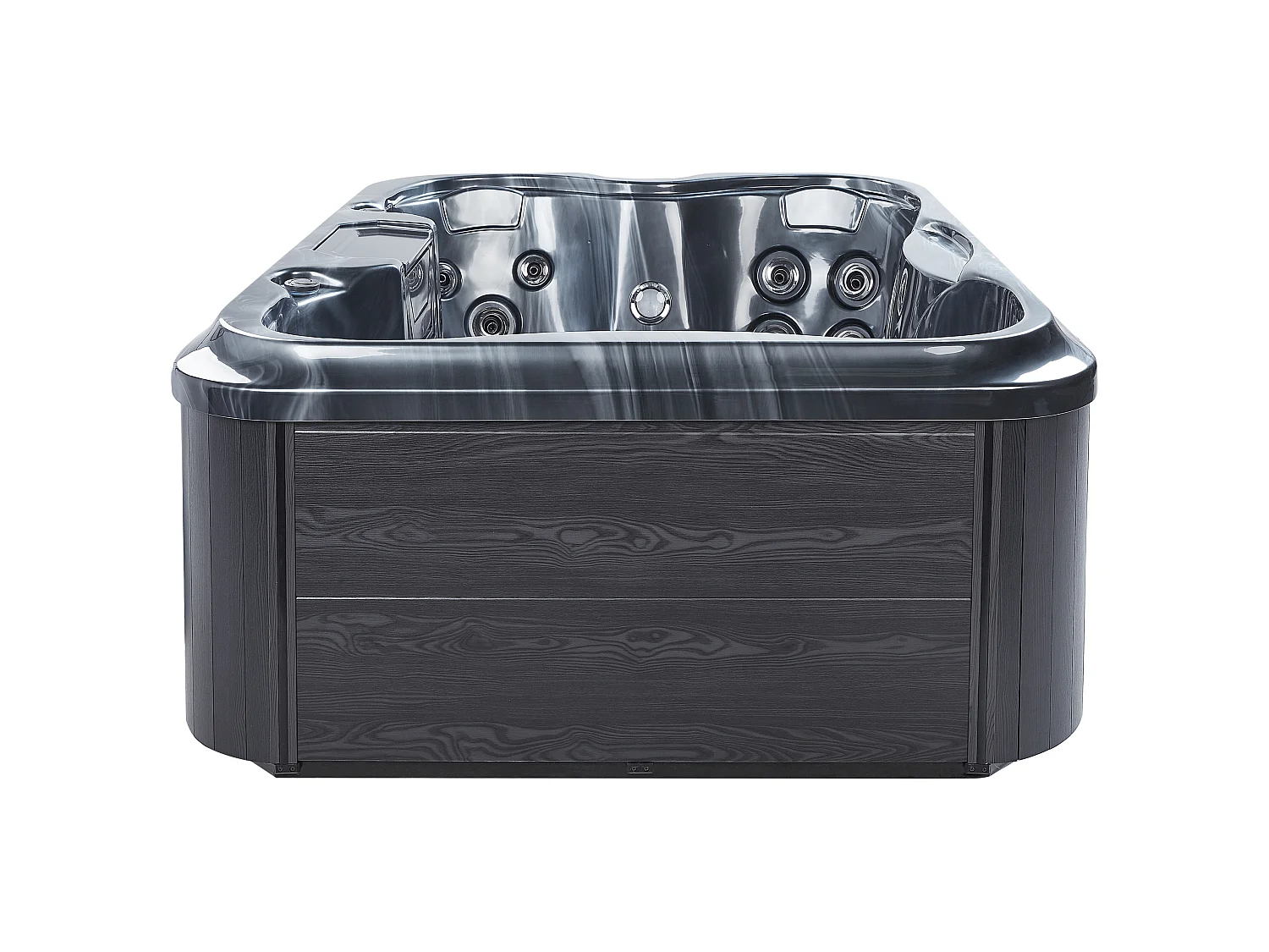 Outdoor Whirlpool mit LED ARCELIA Grau