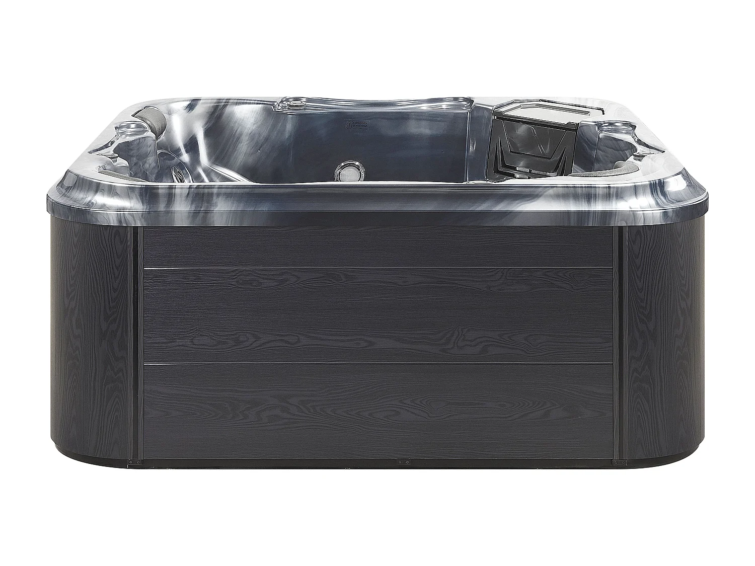 Spa d'extérieur avec LED TULAROSA Gris graphite