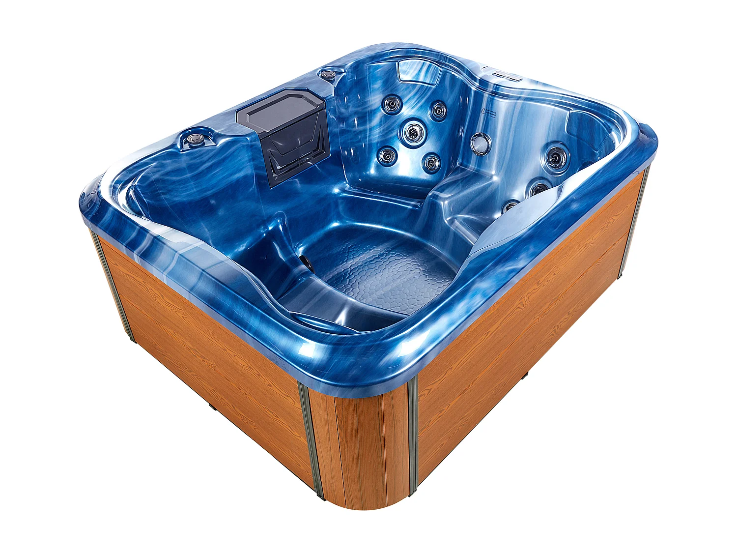 Vasca idromassaggio da esterno con LED ARCELIA Blu