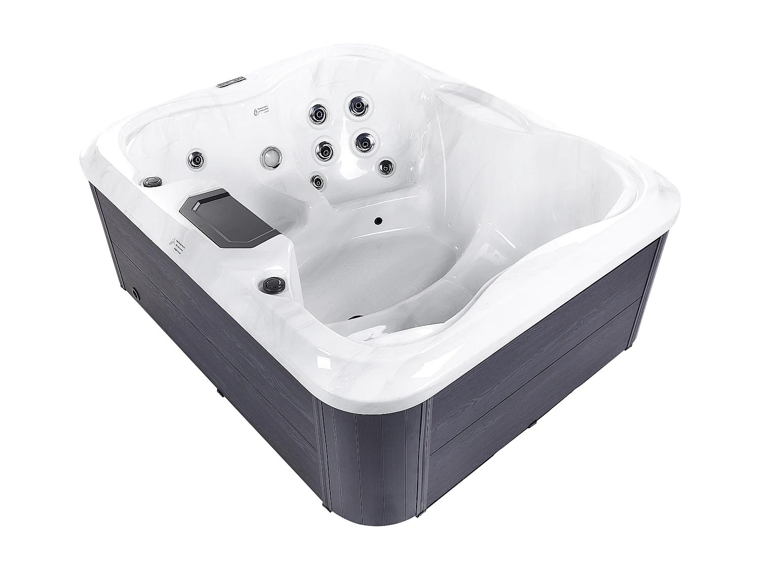 Outdoor hottub met LED ARCELIA Wit