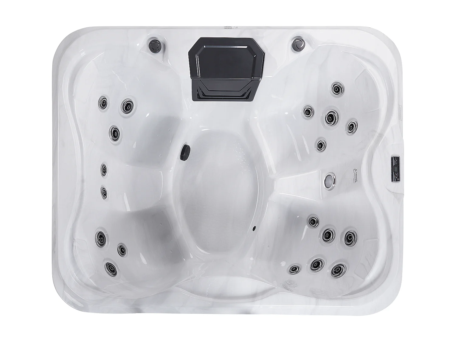 Outdoor hottub met LED ARCELIA Wit