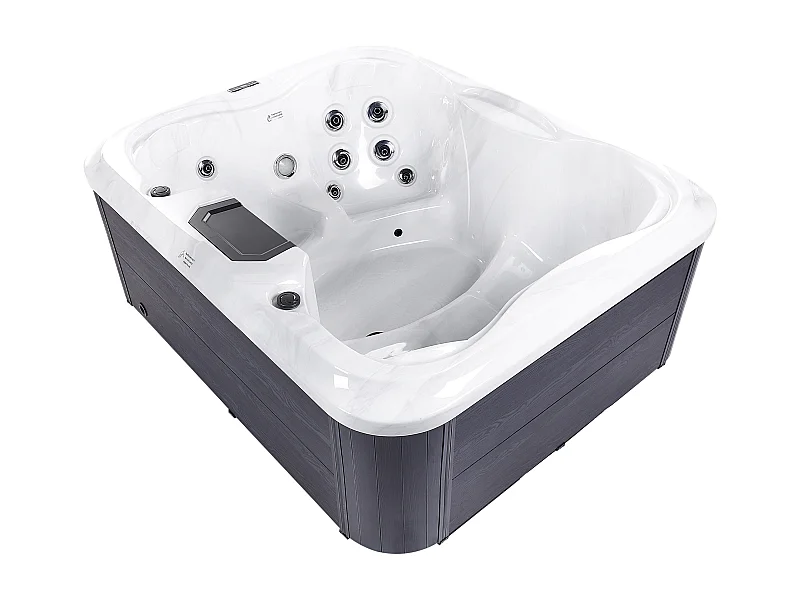 Spa d\'extérieur avec LED ARCELIA Blanc