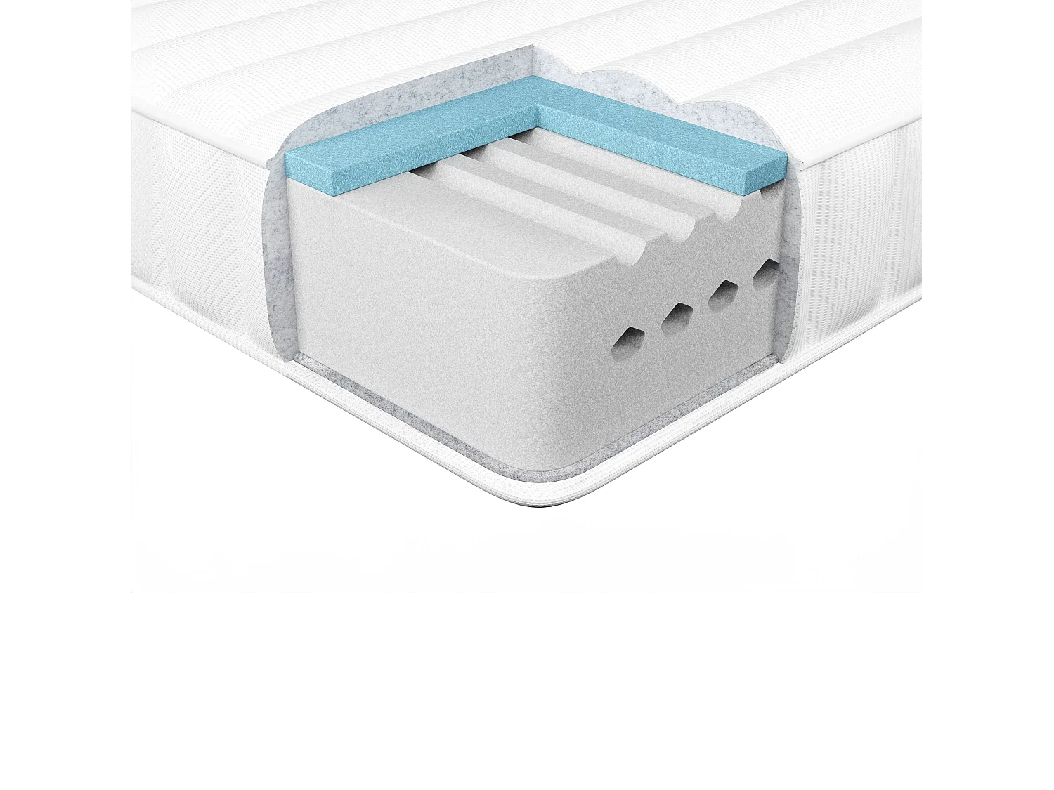 Matelas en mousse à mémoire de forme en gel HAPPINESS H2/3 Moyen 80 x 200 cm