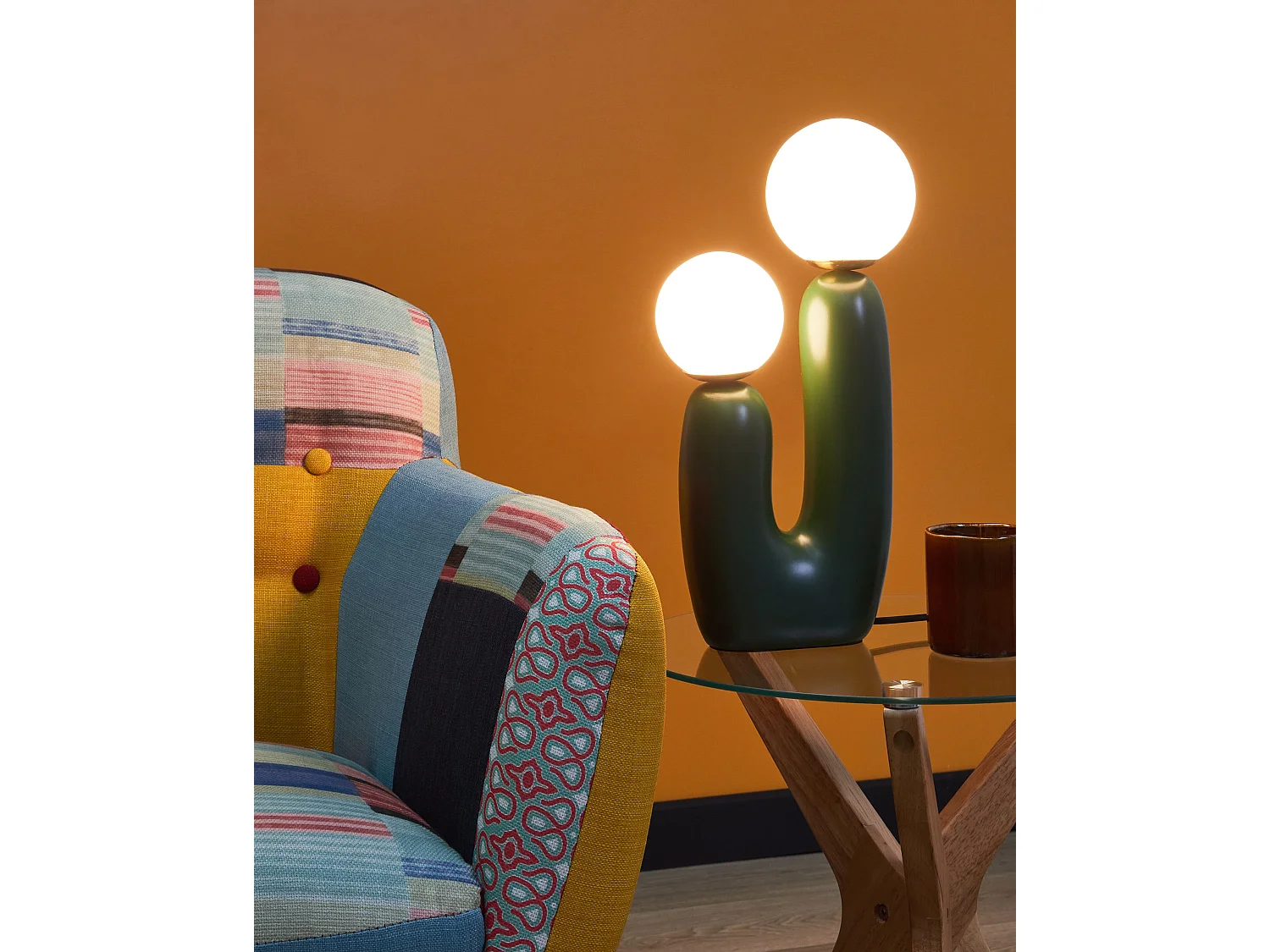 Lampe à poser TULUN Vert foncé