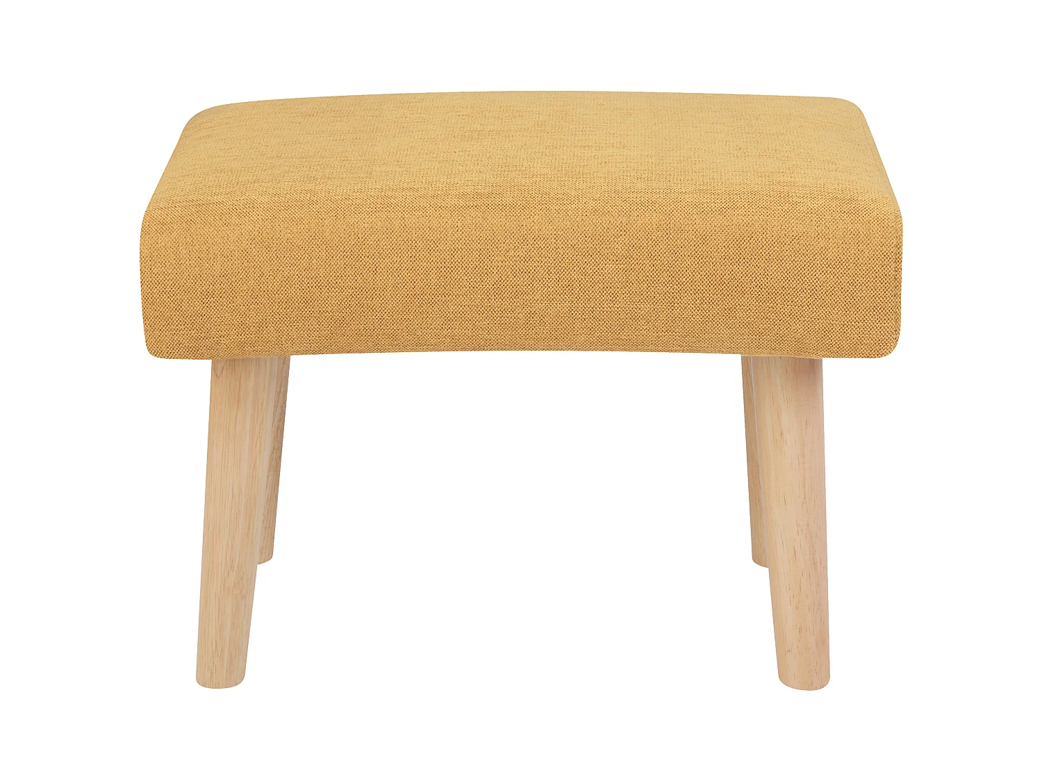 Footstool TAKOMA II Fabric Yellow