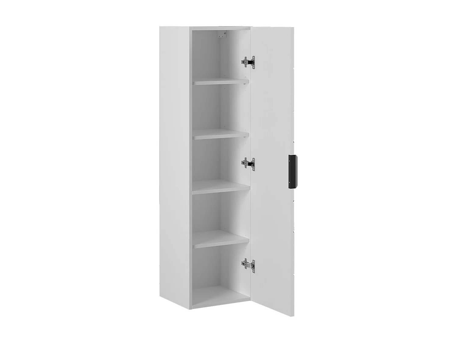 Ensemble meuble simple vasque encastrée 60cm et colonne Teren Blanc