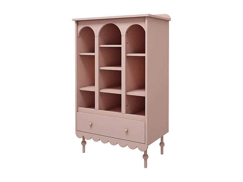 Bibliothèque 1 tiroir Babushka Rose