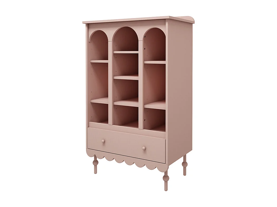 Bibliothèque 1 tiroir Babushka Rose