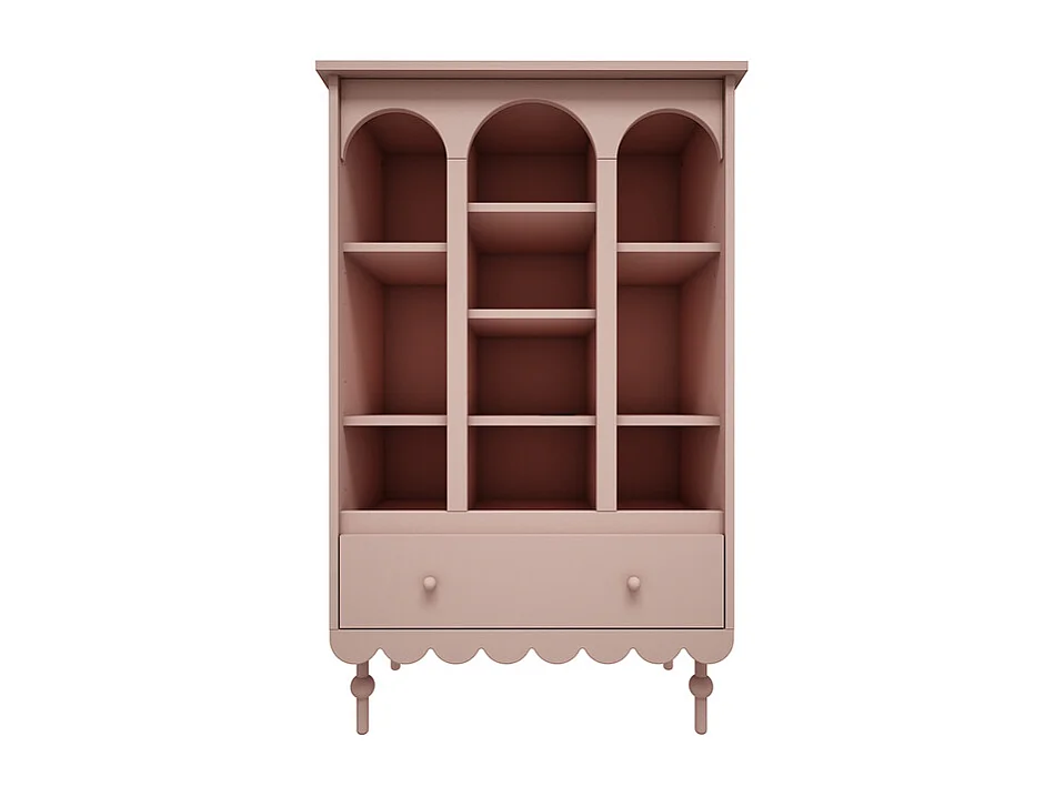 Bibliothèque 1 tiroir Babushka Rose